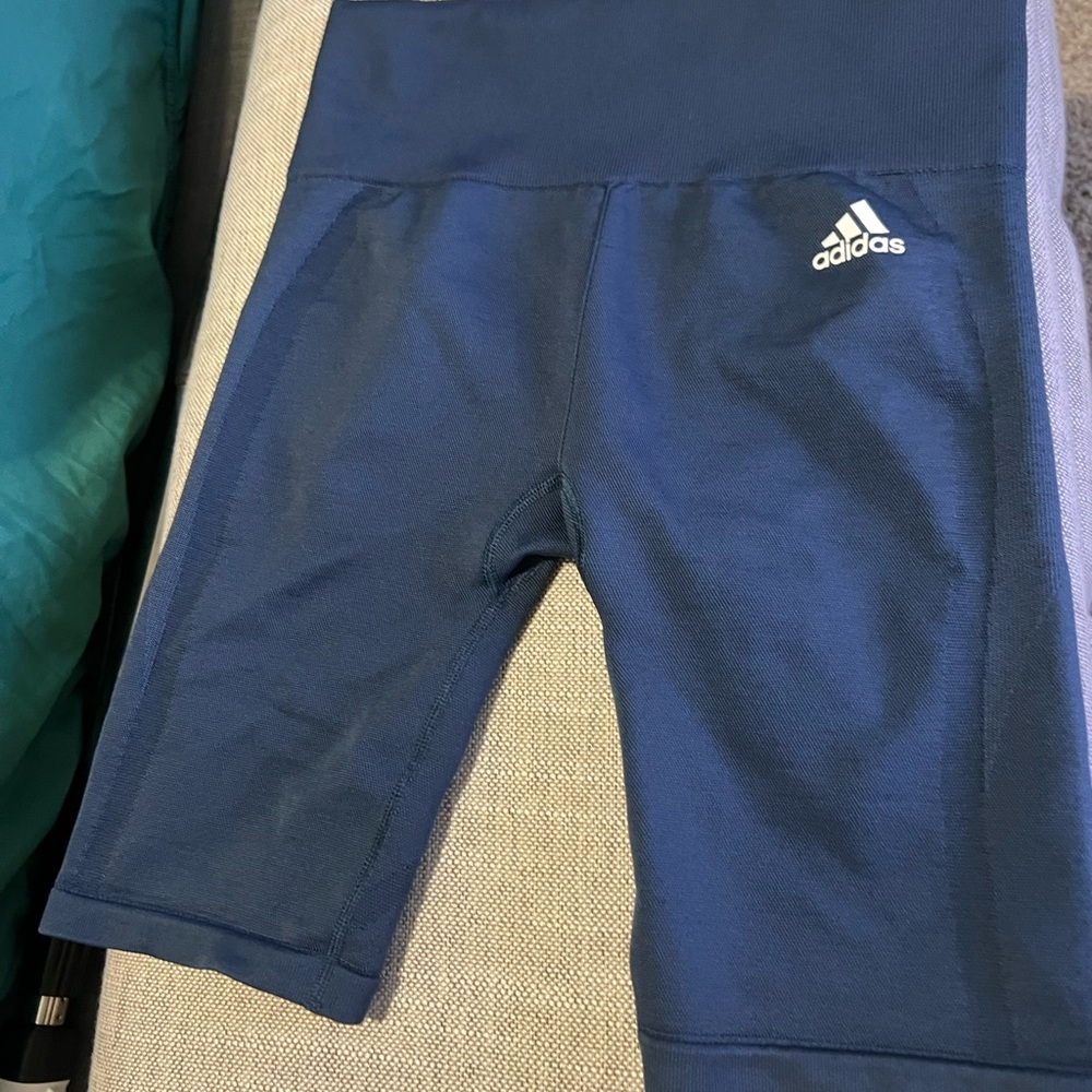 Adidas  Navy Blue biker Shorts